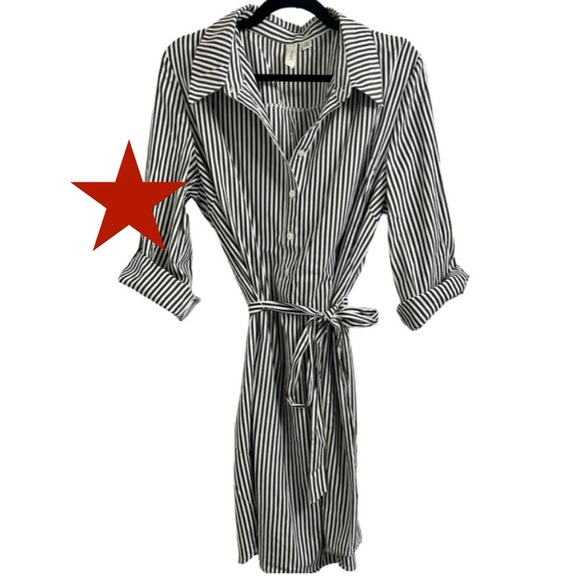 Tacera Dresses & Skirts - Tacera Striped Shirt Dress Sz XL